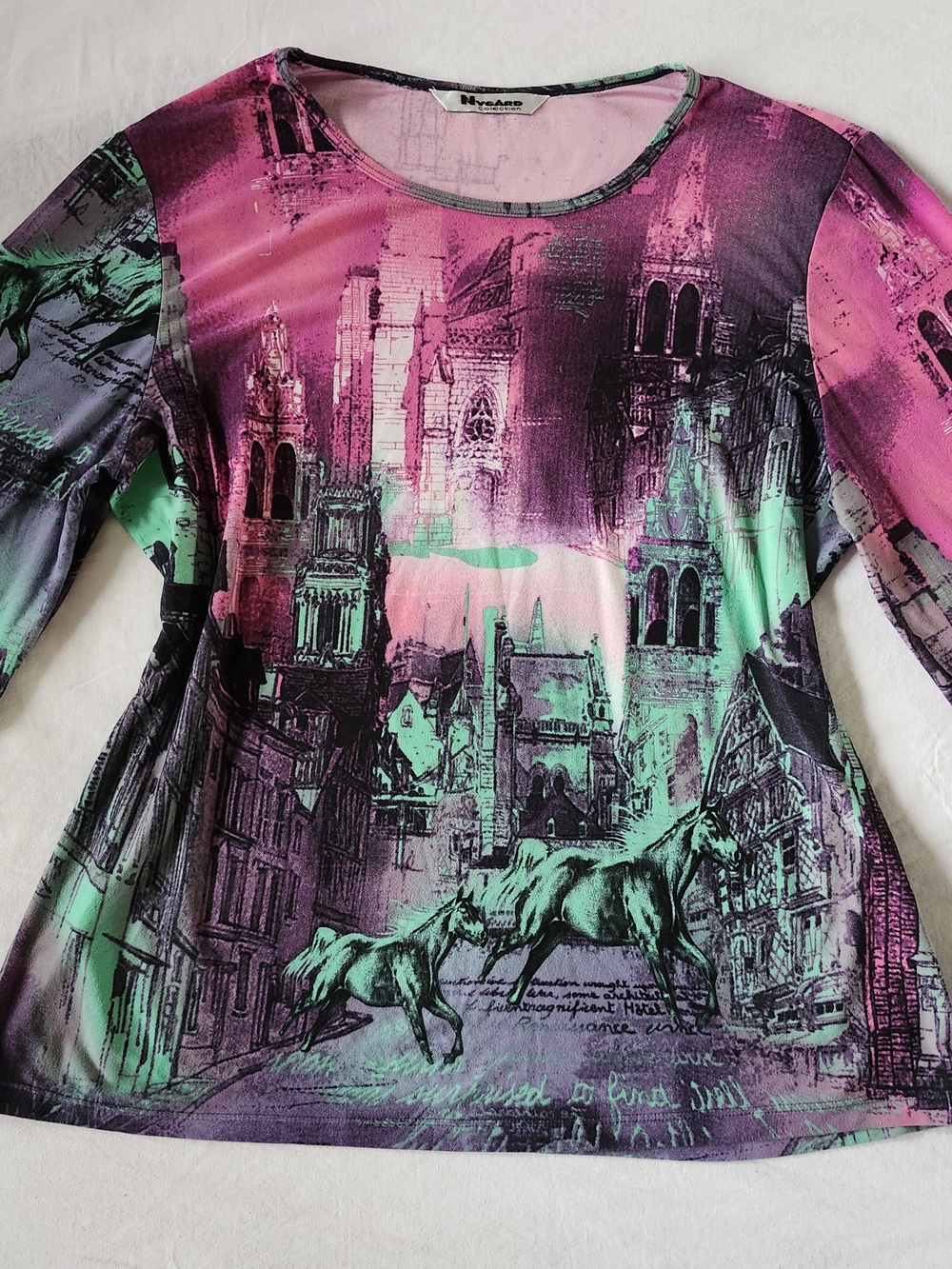 Y2K Vintage Psychadelic Graphic Top